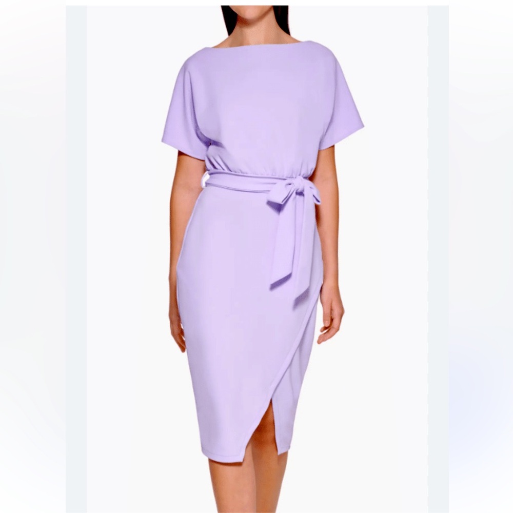 KENSIE Blouson Wrap Dress Ult. Violet Size 6
